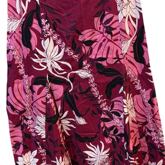 Long Hawaiian Dress Makapuu Purple Large/XLarge - Picture 3 of 4